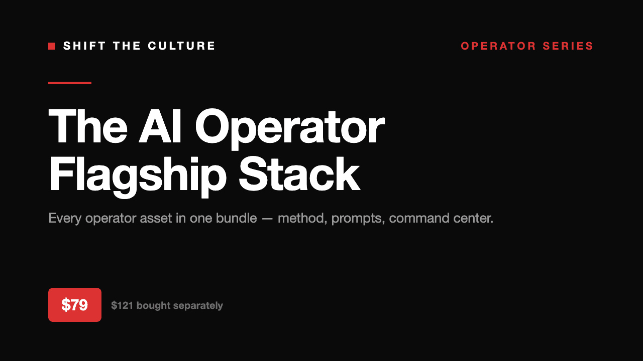 The AI Operator Flagship Stack — cover